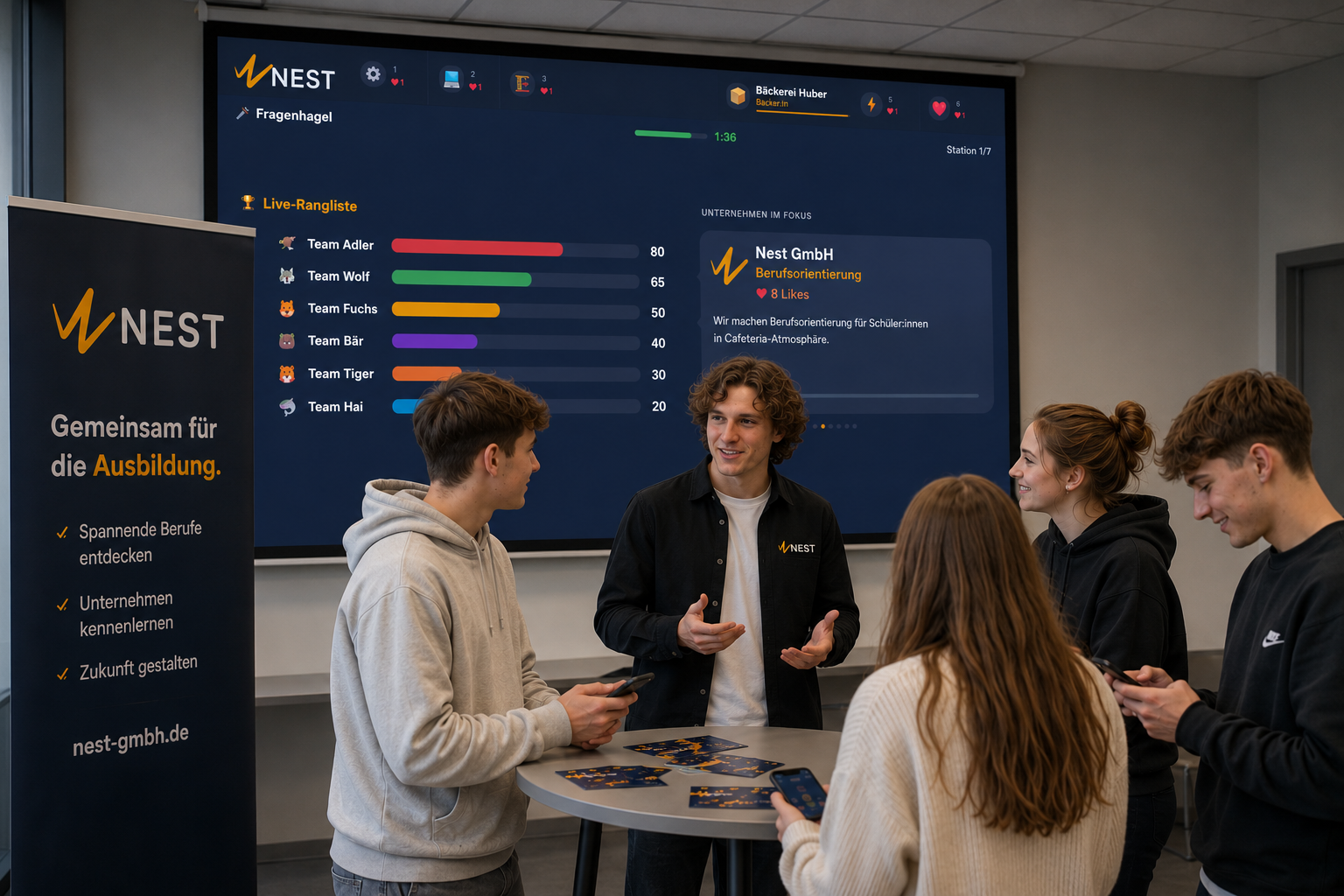 NEST Explore – Schüler:innen entdecken Berufe an einem interaktiven NEST-Stand